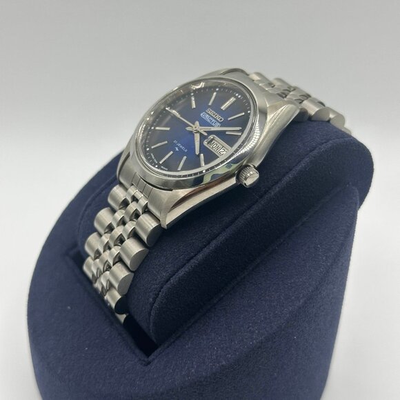 Vintage Seiko 5 Actus 21 Jewels Day Date Wrist Watch 6309-546A New Old Stock - Picture 3 of 7